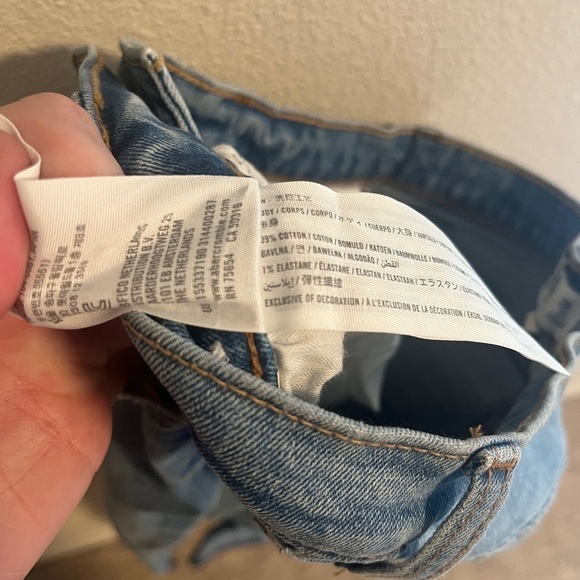 NWT Abercrombie & Fitch curve love ultra high rise ankle straight size 26 - Picture 2 of 5